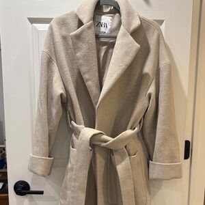 Zara Women's Beige Trench Coat